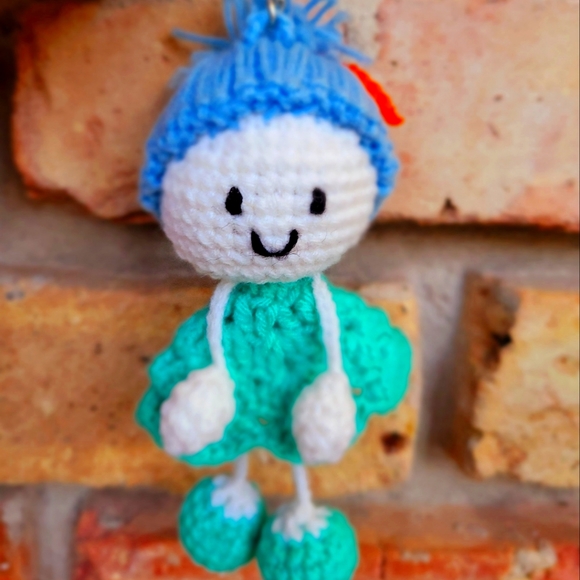Kawaii Mini Doll Keychain Handmade | Crochet Keychain - Picture 1 of 5